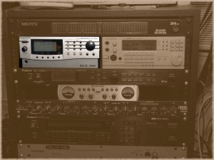 My Roland SC-8850, the flagship of the classic Sound Canvas line, in my audio rack.